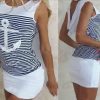 Fashion Summer Women Dress Sleeveless Casual Striped Ladys' Dresses QAF15C Vestidos - CelebritystyleFashion.com.au online clothing shop australia