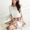 HOT Free Shipping 2015 New Fashion Summer printing Batwing Sleeve Chiffon Woman's Dress - CelebritystyleFashion.com.au online clothing shop australia