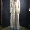 Maxi Plus Size Women Floor-Length Black White Autumn Lace Dress Adjust Waist Sexy See Through Floral Vestido DR5046 - CelebritystyleFashion.com.au online clothing shop australia