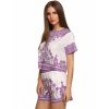 Women Plus Size Elegant Retro Floral Printed Short Sleeved Mini Boho Beach Dresses Two Piece Outfits New Style Summer LYP - CelebritystyleFashion.com.au online clothing shop australia
